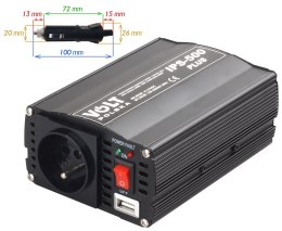 PRZETWORNICA VOLT POLSKA IPS-500 PLUS 24V / 230V 350/500 W