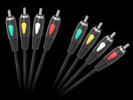 Kabel 4RCA-4RCA 1.0m Cabletech Eco-Line