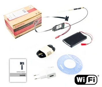 Mini kamera WIFI 1080P S06nb v4 4xIR black
