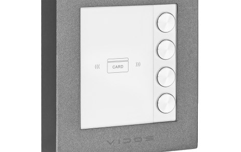 S11-4 - Czteroabonentowa stacja bramowa z kamerą i czytnikiem RFID