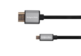 Kabel HDMI - micro HDMI 1.8m Kruger&Matz Basic