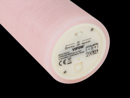 Świeca woskowa LED mała rustic pink