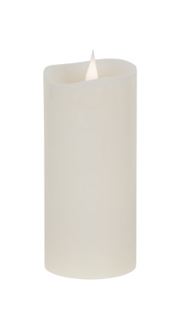 Świeca woskowa LED średnia ivory