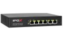 PX-S6-P4-U2-TP65HI - switch PoE 4-port + 2 RJ45