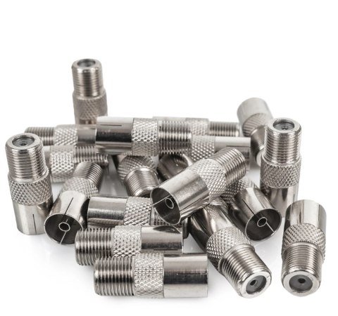 Gniazdo F / Wtyk TV Spacetronik - opakowanie 100 szt.