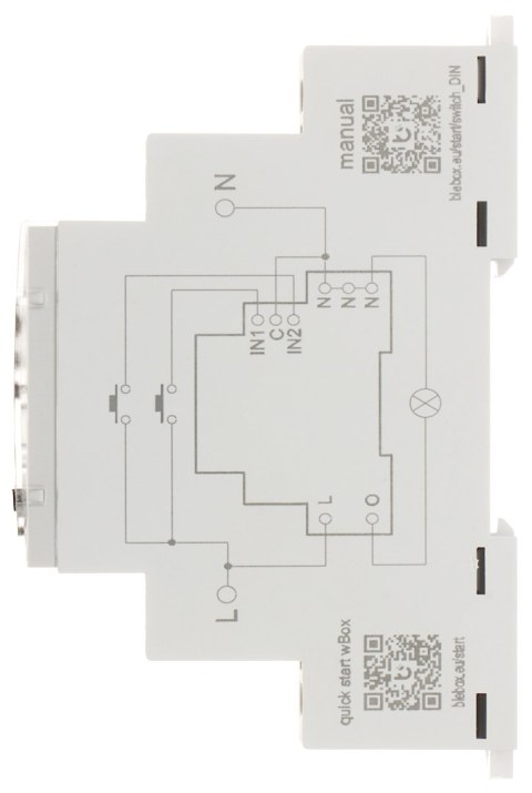 INTELIGENTNY PRZEŁĄCZNIK SWITCHBOX-DIN/BLEBOX Wi-Fi, 230 V AC