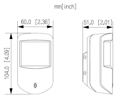 BEZPRZEWODOWA CZUJKA DUALNA MIKROFALA + PIR ARD2231-W2(868) DAHUA