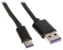 PRZEWÓD USB-W-C/USB-W-1M/NYL-B 1.0 m