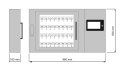 Elektroniczny depozytor kluczy ROGER RKD32-16 (16 slotów) z panelem sterującym 7"