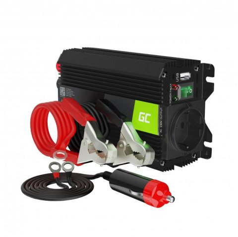 PRZETWORNICA NAPIĘCIA INWERTER Green Cell PRO 12V / 230V 300W/600W CZYSTA SINUSOIDA INVGC05