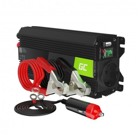 PRZETWORNICA NAPIĘCIA INWERTER Green Cell PRO 24V / 230V 500W/1000W MODYFIKOWANA SINUSOIDA INVGC04