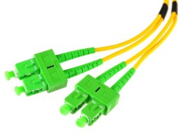 PATCHCORD ŚWIATŁOWODOWY SM 1,5M DUPLEX 9/125, SC/APC-SC/APC