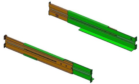 ZESTAW SZYN MONTAŻOWYCH DO SZAF 19" PowerWalker DLA UPS VI R1U