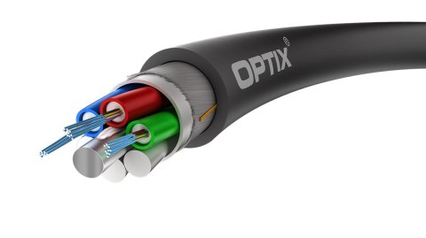 KABEL ŚWIATŁOWODOWY SAVER Z-XOTKtsdD SM 24x9/125 ITU-T G.652D 1.5kN