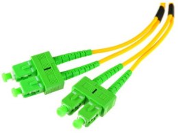 PATCHCORD ŚWIATŁOWODOWY SM 10M DUPLEX 9/125, SC/APC-SC/APC