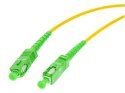 PATCHCORD ŚWIATŁOWODOWY SM 1M SIMPLEX 9/125, SC/APC-SC/APC 3MM