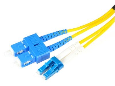 PATCHCORD ŚWIATŁOWODOWY SM SC/UPC-LC/UPC DUPLEX 1m