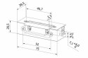 Elektrozaczep przeciwpożarowy HARTTE SHD12U 12V AC/DC standard