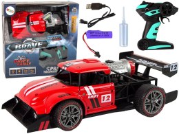 Auto Zdalnie Sterowane Sportowe R/C 1:16 Czerwone Para Wodna