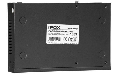 PX-S10-P8G-U2F-TP150HI - switch gigabitowy PoE 8-port + 2 SFP