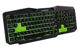 ESPERANZA KLAWIATURA PRZEWOD. GAMING LED USB TIRIONS ZIELONA UA