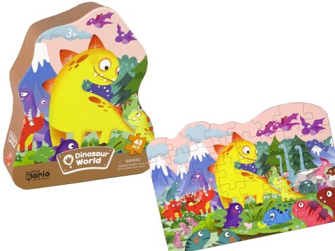 Puzzle Dinozaur Wulkan 48 Elementów