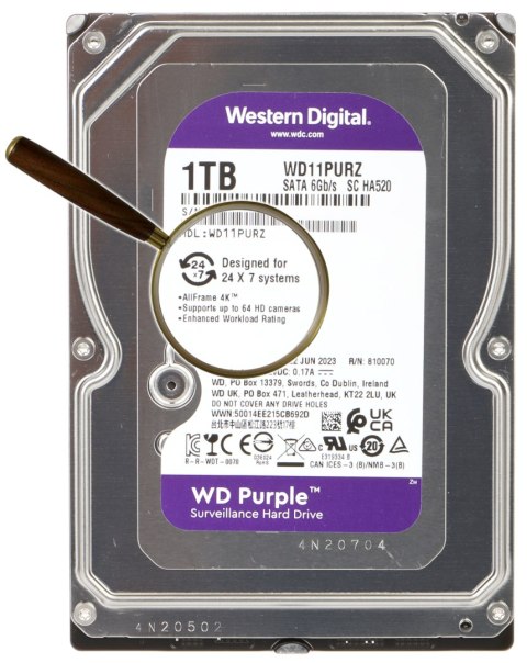 DYSK DO REJESTRATORA HDD-WD11PURZ 1TB 24/7 WESTERN DIGITAL