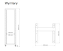 Stojak Rack 19'' 42U 600mm R26642