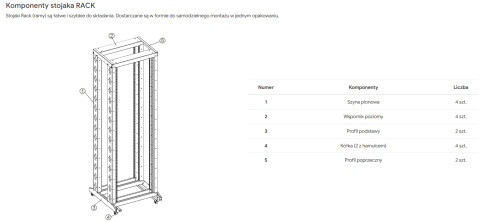 R46642 - stojak Rack 19'' 600x600x42U