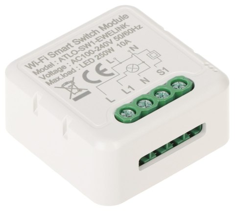 INTELIGENTNY STEROWNIK OŚWIETLENIA LED ATLO-SW1-EWELINK Wi-Fi, eWeLink
