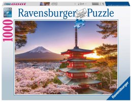 Ravensburger Puzzle 2D 1000 elementów: Fudżi i kwitnąca wiśnia 17090