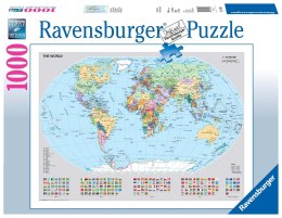 Ravensburger Puzzle 2D 1000 elementów: Polityczna mapa świata 15652