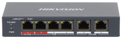 SWITCH POE DS-3E1106HP-EI 4-PORTOWY Hikvision