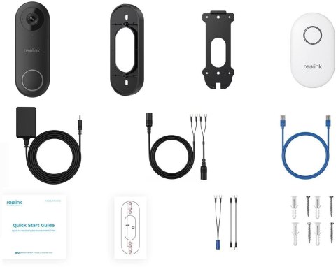 Reolink bezprzewodowy wideo dzwonek D340W Wi-Fi 5MPx
