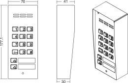 ACO COMO-PRO-A3 panel podtynk 3-lokatorski