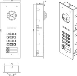 ACO COMO-PRO-V2 panel podtynk 2-lokatorski