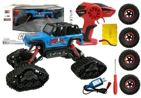 Jeep Zdalnie Sterowany Terenowy R/C Niebieski 4x4