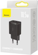 ŁADOWARKA SIECIOWA Baseus Compact Charger CCXJ010201 10.5W 2x USB-A CZARNA