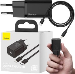 ŁADOWARKA SIECIOWA Baseus Super Si Quick Charger 1C TZCCSUP-L01 25W 1x USB-C PD 3.0 QC 3.0 + KABEL