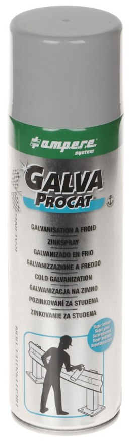 FARBA GALWANIZUJĄCA GALVA-PROCAT SPRAY 500 ml SUPER POŁYSK AMPERE