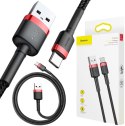 KABEL USB-A / USB-C Baseus Cafule CATKLF-A91 50cm 3A QC 3.0 CZARNO-CZERWONY W OPLOCIE