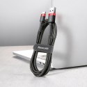 KABEL USB-A / USB-C Baseus Cafule CATKLF-C91 200cm 2A QC 3.0 CZARNO-CZERWONY W OPLOCIE