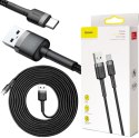 KABEL USB-A / USB-C Baseus Cafule CATKLF-UG1 300cm 3A QC 3.0 CZARNO-SZARY W NYLONOWYM OPLOCIE