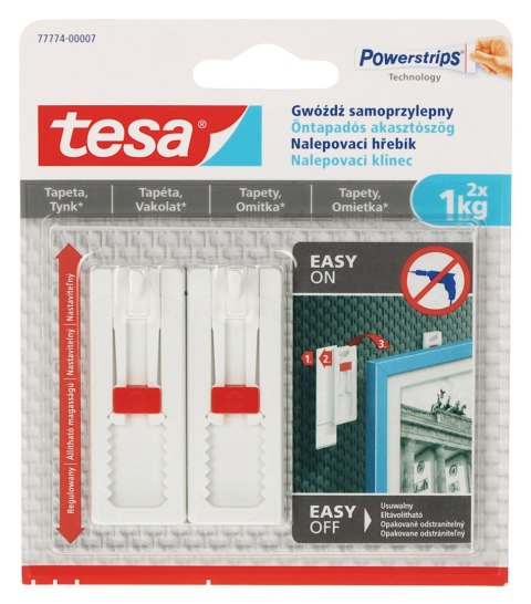 REGULOWANY GWÓŹDŹ SAMOPRZYLEPNY ADHESIVE-NAIL/1 TESA
