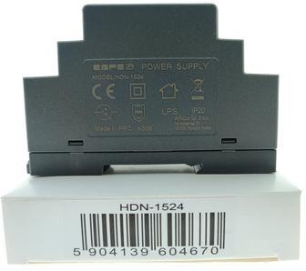 ZASILACZ IMPULSOWY NA SZYNĘ DIN ESPE HDN-1524 24V/15W/0.63A